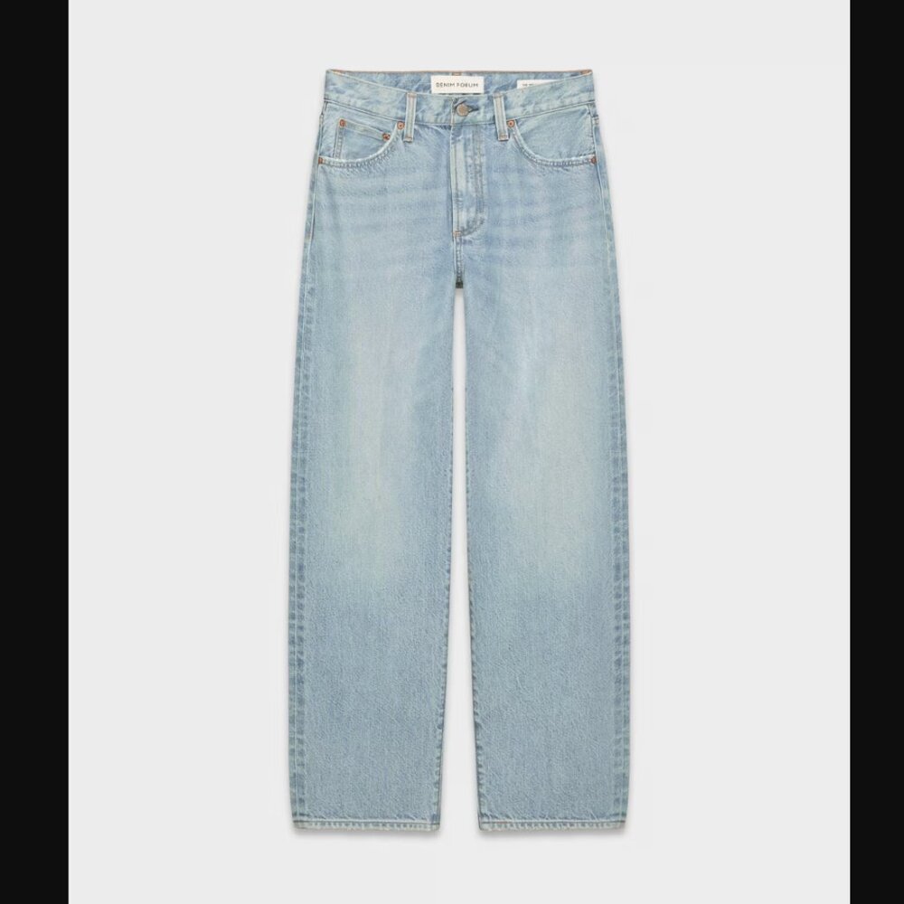 NWT Aritzia Denim Forum 90s So-Soft Hi-Rise Baggy in 7 Yrs Bleu Taboo | Size 26